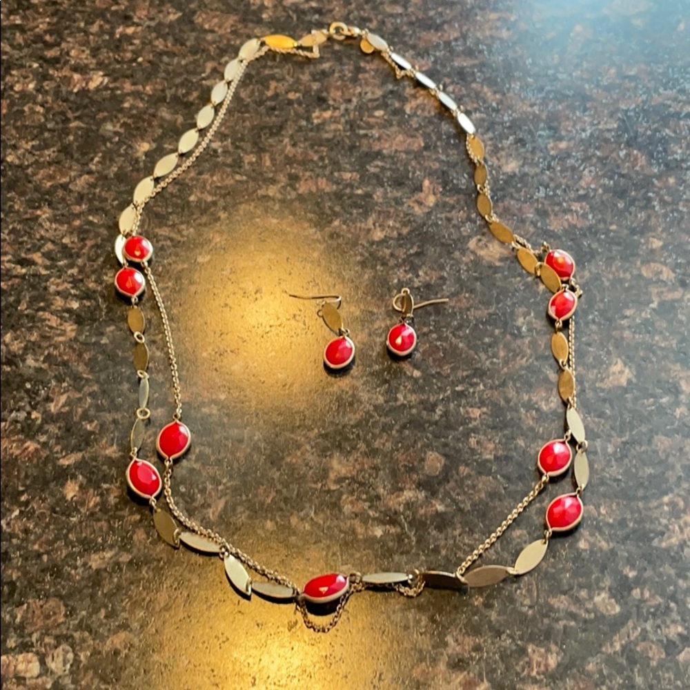 Charming Charlie Necklace & Earrings Set